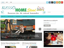Tablet Screenshot of blessedhomestead.com